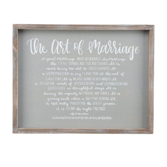 Glory Haus - The Art of Marriage Small Framed Board